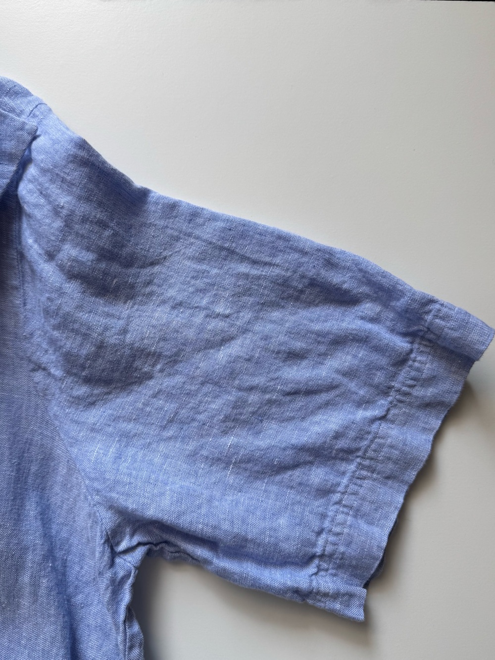 Quince European Linen Popover Mini Dress – French Blue - Picture 5 of 10